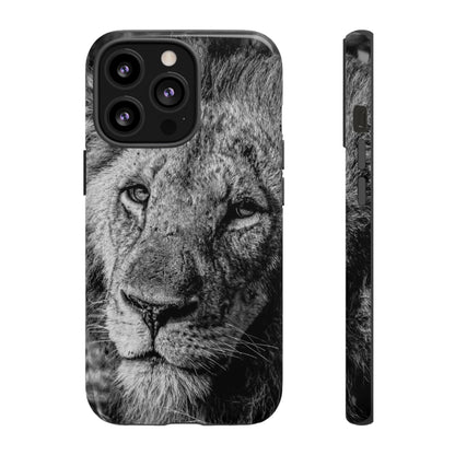 Tough Case - Old Lion B&W iPhone 13 Pro Glossy