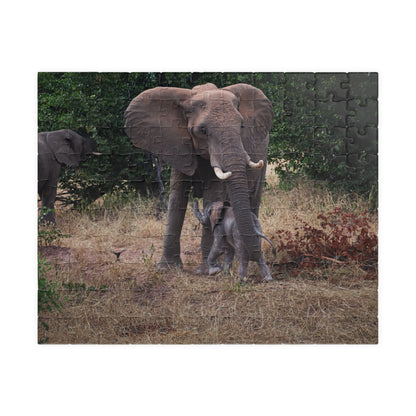 Puzzle (110, 252, 520, 1014-piece) - Elephant and Baby