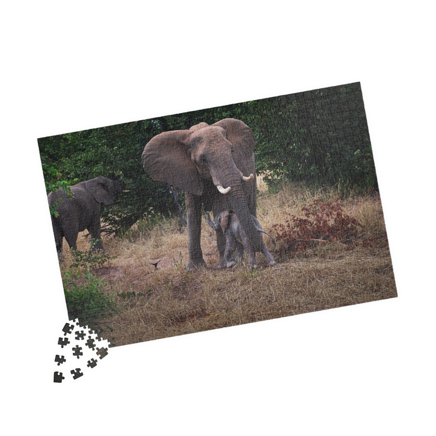 Puzzle (110, 252, 520, 1014-piece) - Elephant and Baby