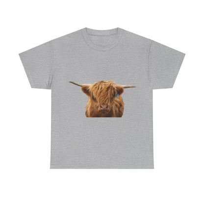 Highland Cow Tee Sport Grey