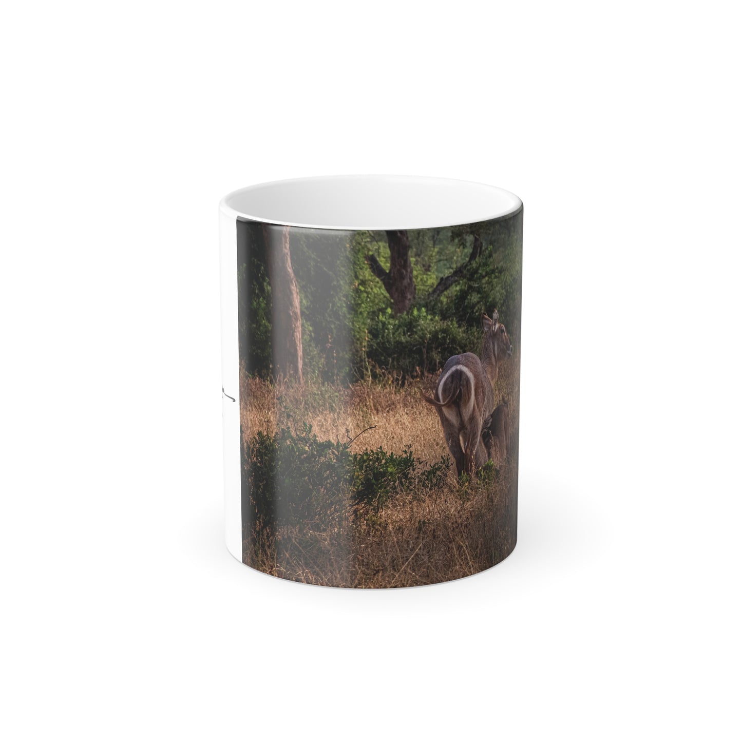 Colour Morphing Mug, 11oz - Waterbuck and Baby