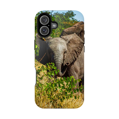 Magsafe® Compatible Tough Cases - Young Elephant iPhone 16 Plus Glossy