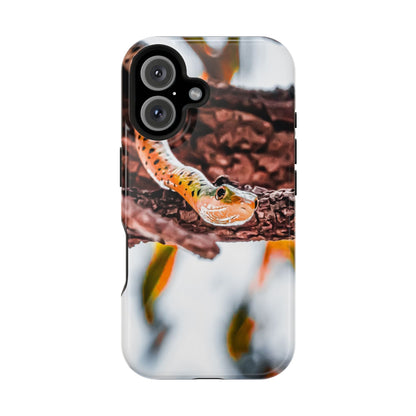 Magsafe® Compatible Tough Cases - Spotted Bush Snake iPhone 16 Glossy