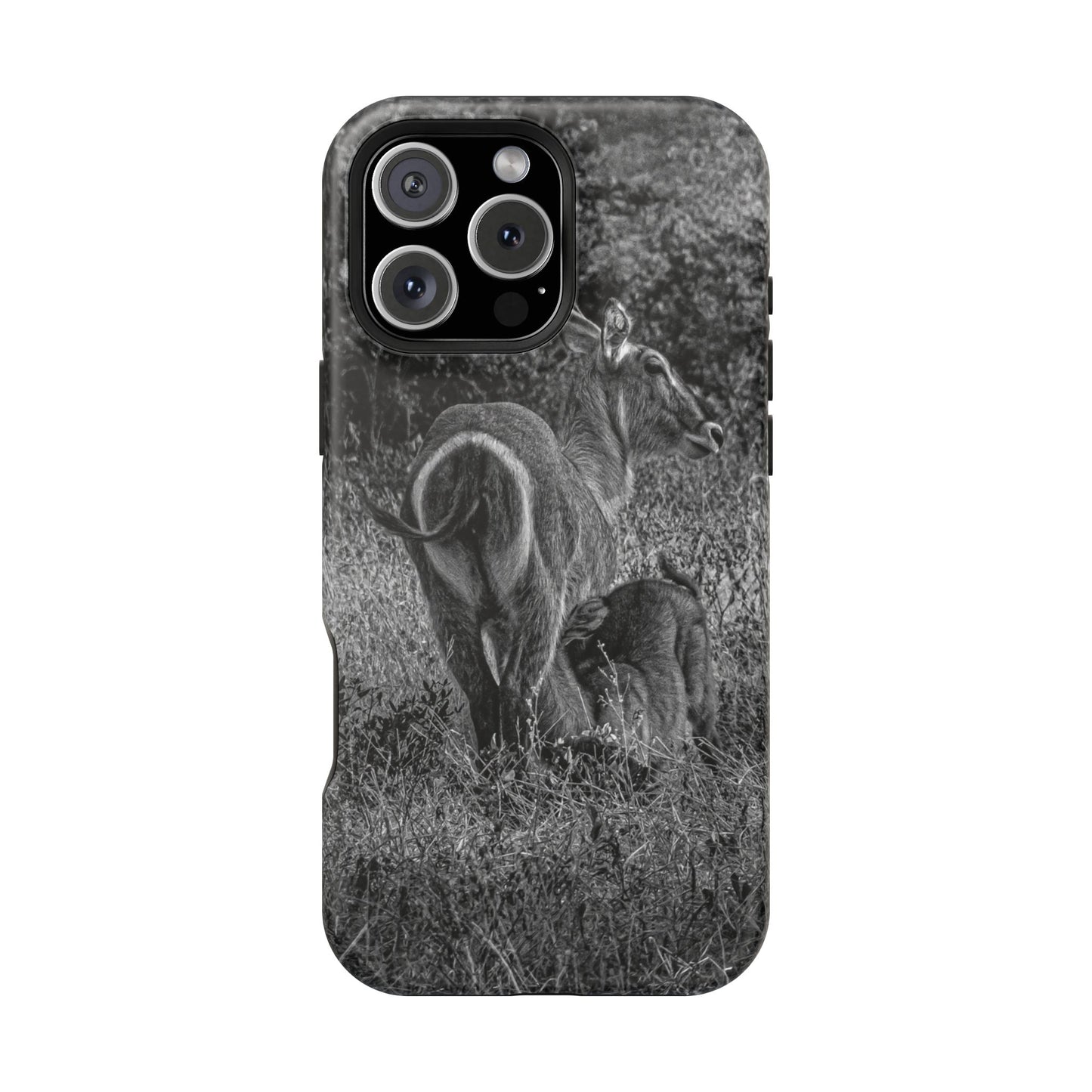 Waterbuck Baby Animal Phone Case - Magsafe B&W iPhone 16 Pro Max Matte