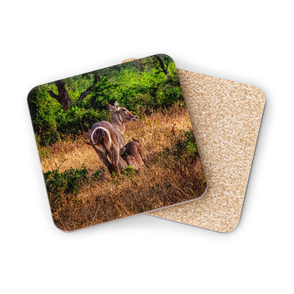 Waterbuck Baby Animal Coasters Square 3.7" x 3.7" 1pc