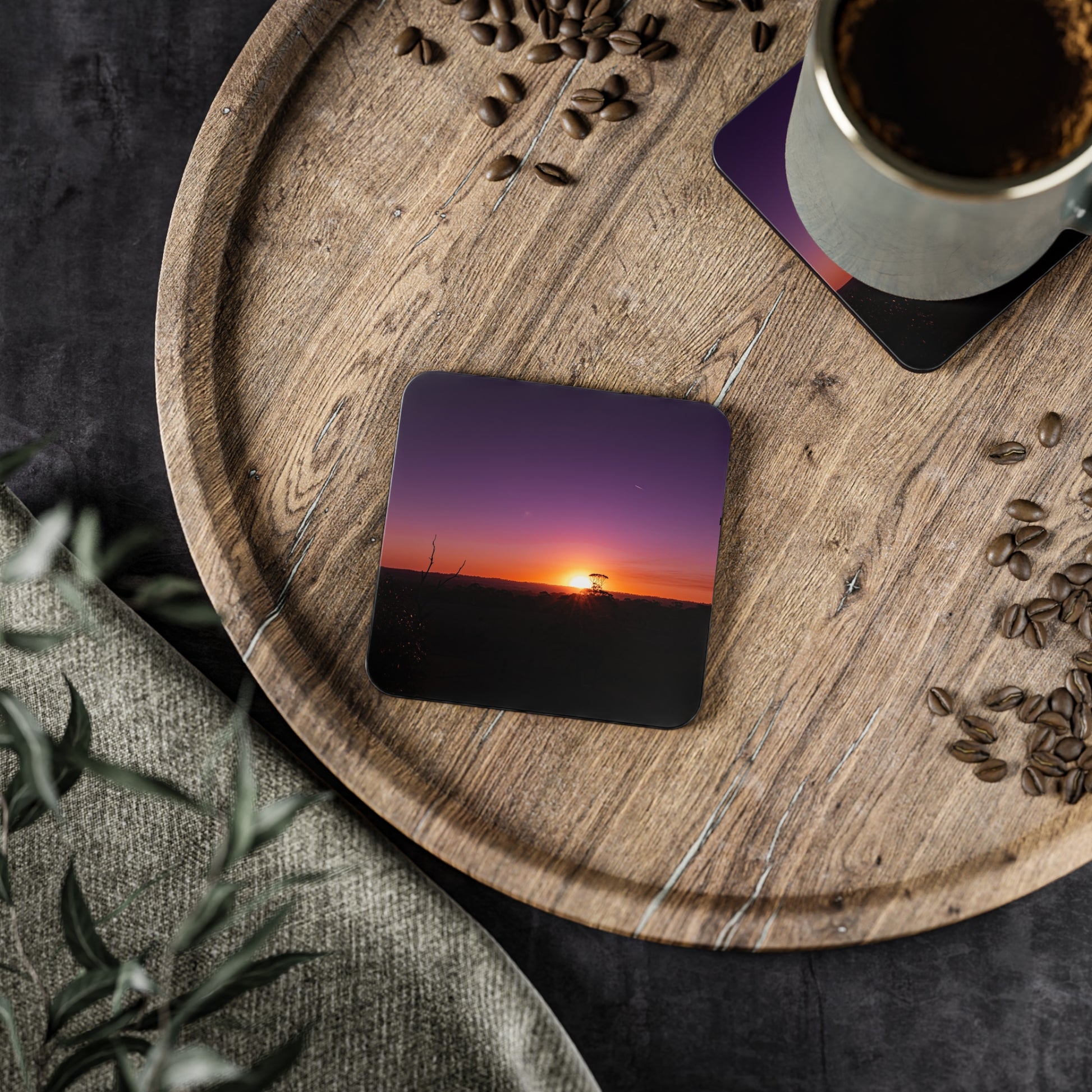 Purple Sunset Coasters