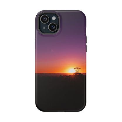 Magsafe® Compatible Tough Cases - Purple Sunset iPhone 15 Plus Matte