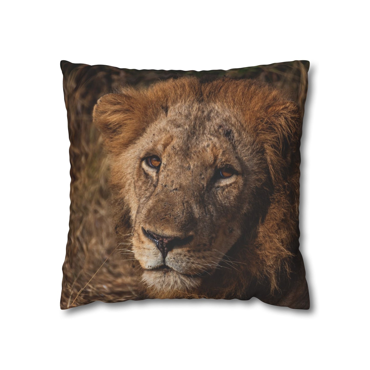 Poly Canvas Pillowcase - Old Lion