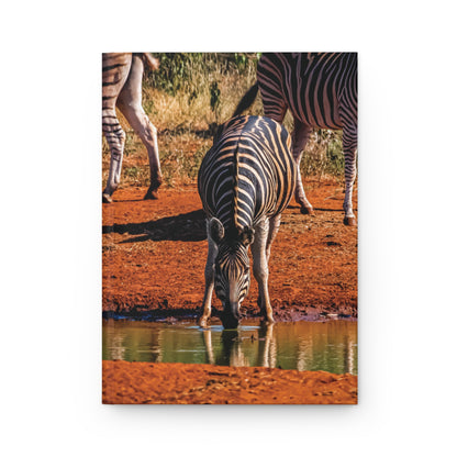 Hardcover Journal Matte - Zebra Drinking Journal