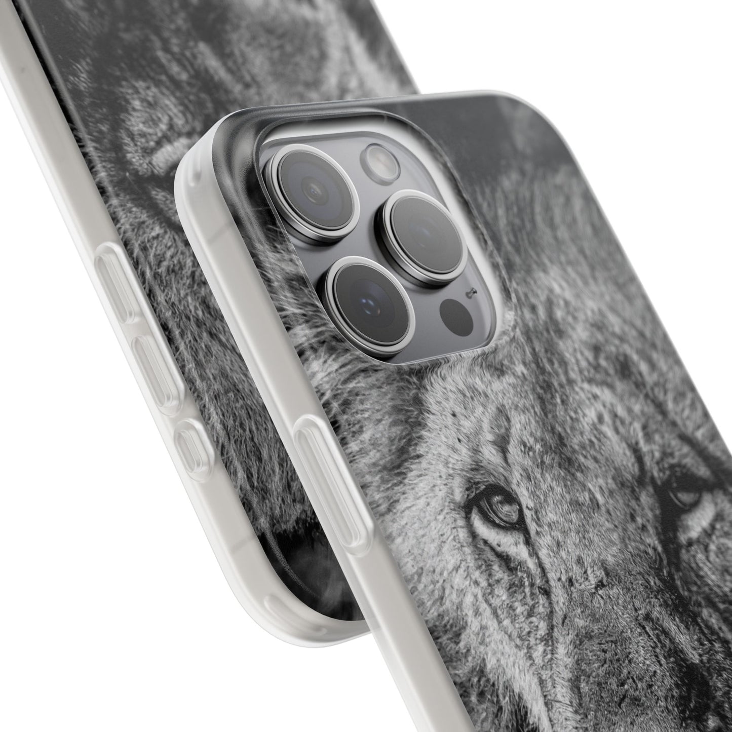 Flexible Lion Phone Cases B&W