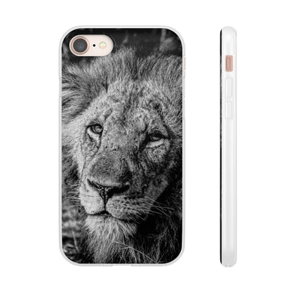 Flexible Lion Phone Cases B&W iPhone 8 with gift packaging
