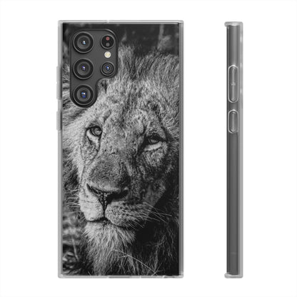 Flexi Cases - Old Lion B&W Samsung Galaxy S22 Ultra