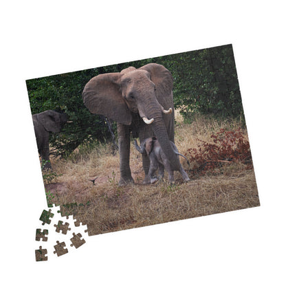 Puzzle (110, 252, 520, 1014-piece) - Elephant and Baby