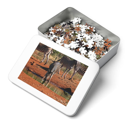 Jigsaw Puzzle (30, 110, 252, 500, 1000 Piece) - Zebra at Waterhole