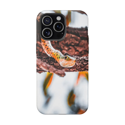 Magsafe® Compatible Tough Cases - Spotted Bush Snake iPhone 15 Pro Max Matte