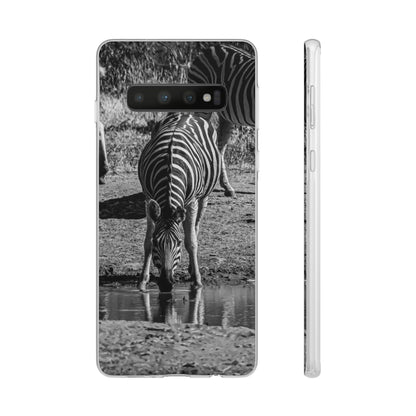 Flexible Zebra Phone Case B&W Samsung Galaxy S10