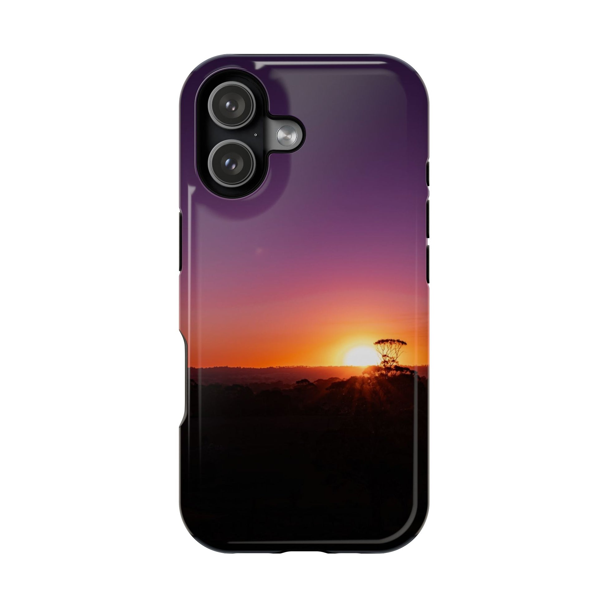 Magsafe® Compatible Tough Cases - Purple Sunset iPhone 17 Glossy