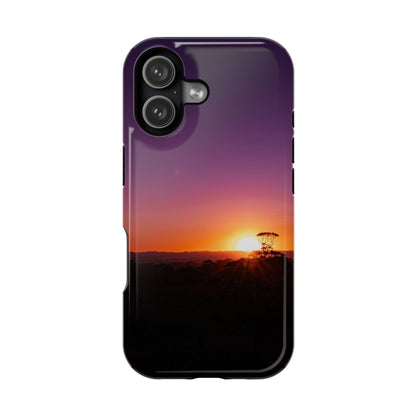 Magsafe® Compatible Tough Cases - Purple Sunset iPhone 17 Glossy