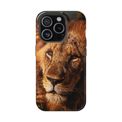 Magsafe® Compatible Tough Cases - Old Lion iPhone 15 Pro Glossy