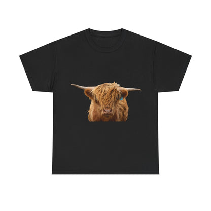 Highland Cow Tee Black