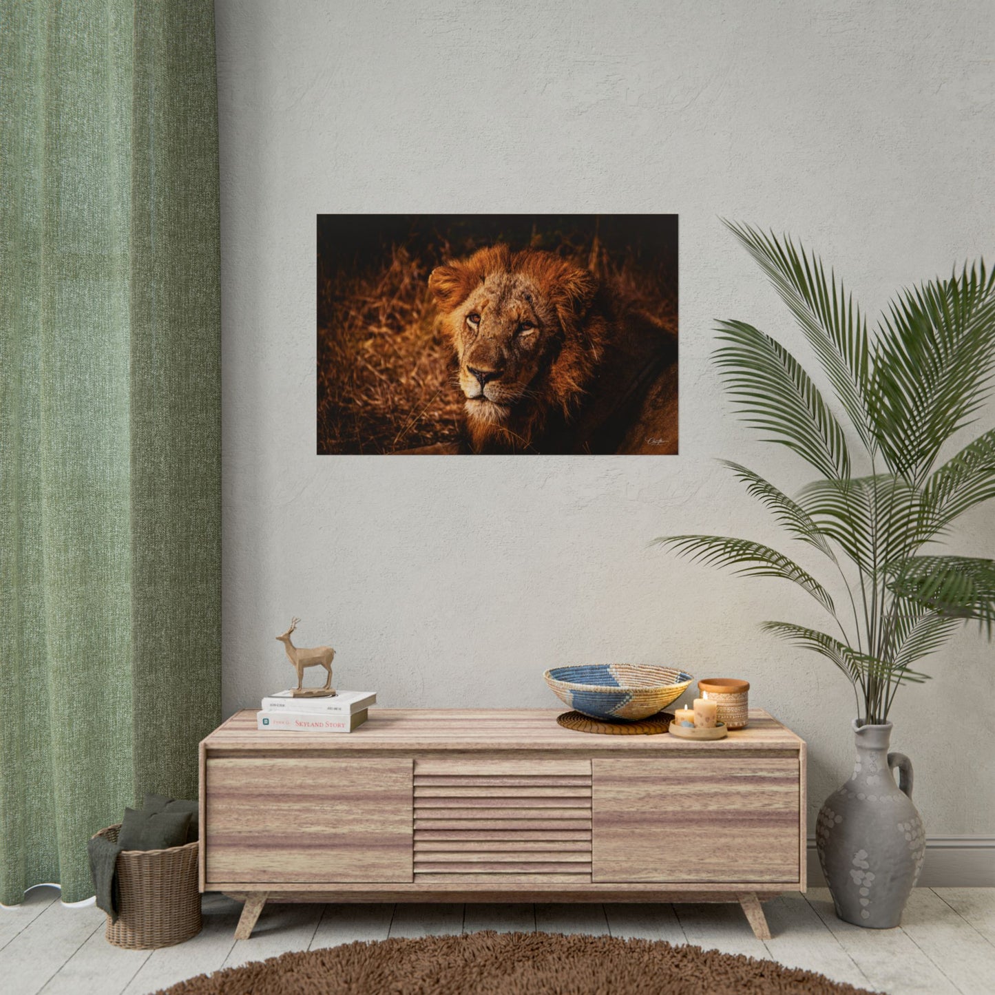 Rolled Posters - Old Lion 36" x 24" (Horizontal) Semi Glossy