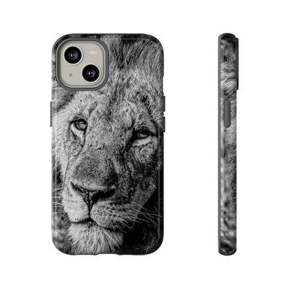 Tough Case - Old Lion B&W iPhone 14 Glossy