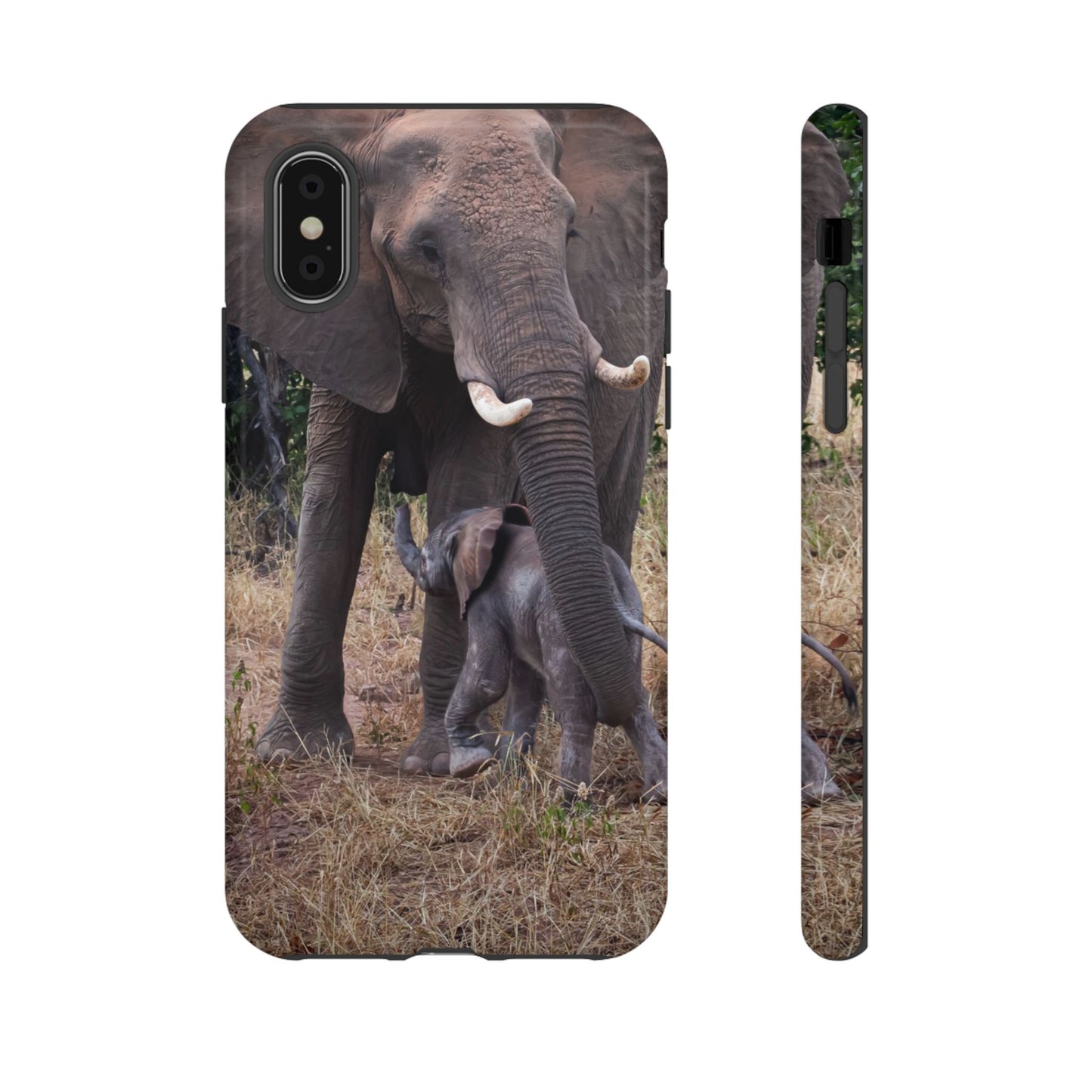 Baby Elephant Tough Case iPhone XS Glossy