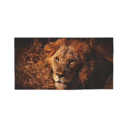 Lion Portrait Beach Towels 24" x 44"