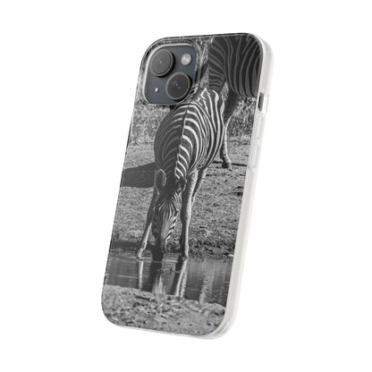 Flexible Zebra Phone Case B&W