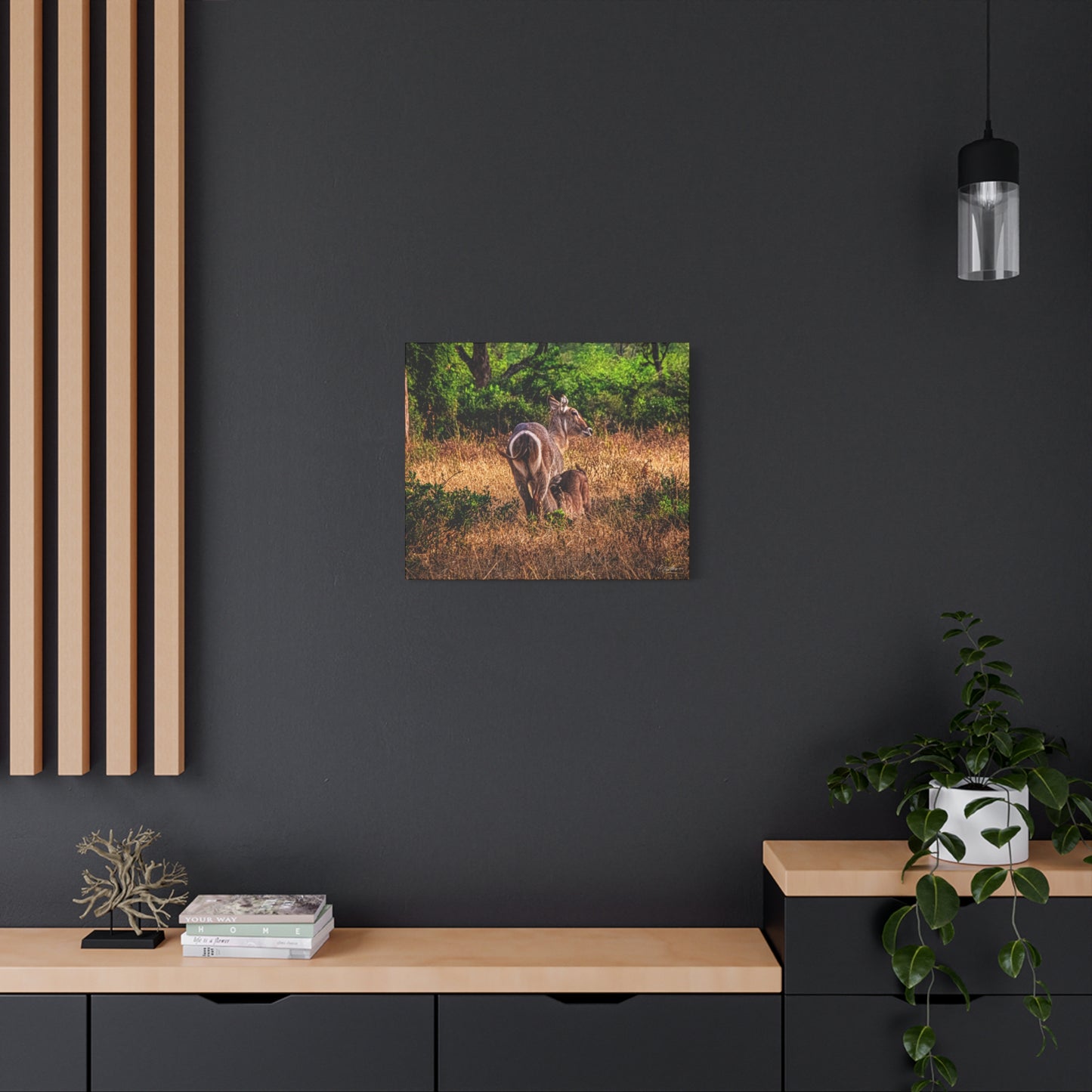 Waterbuck Nature Prints Matte Canvas