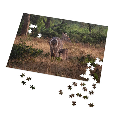 Jigsaw Puzzle (30, 110, 252, 500, 1000 Piece) - Waterbuck and Baby