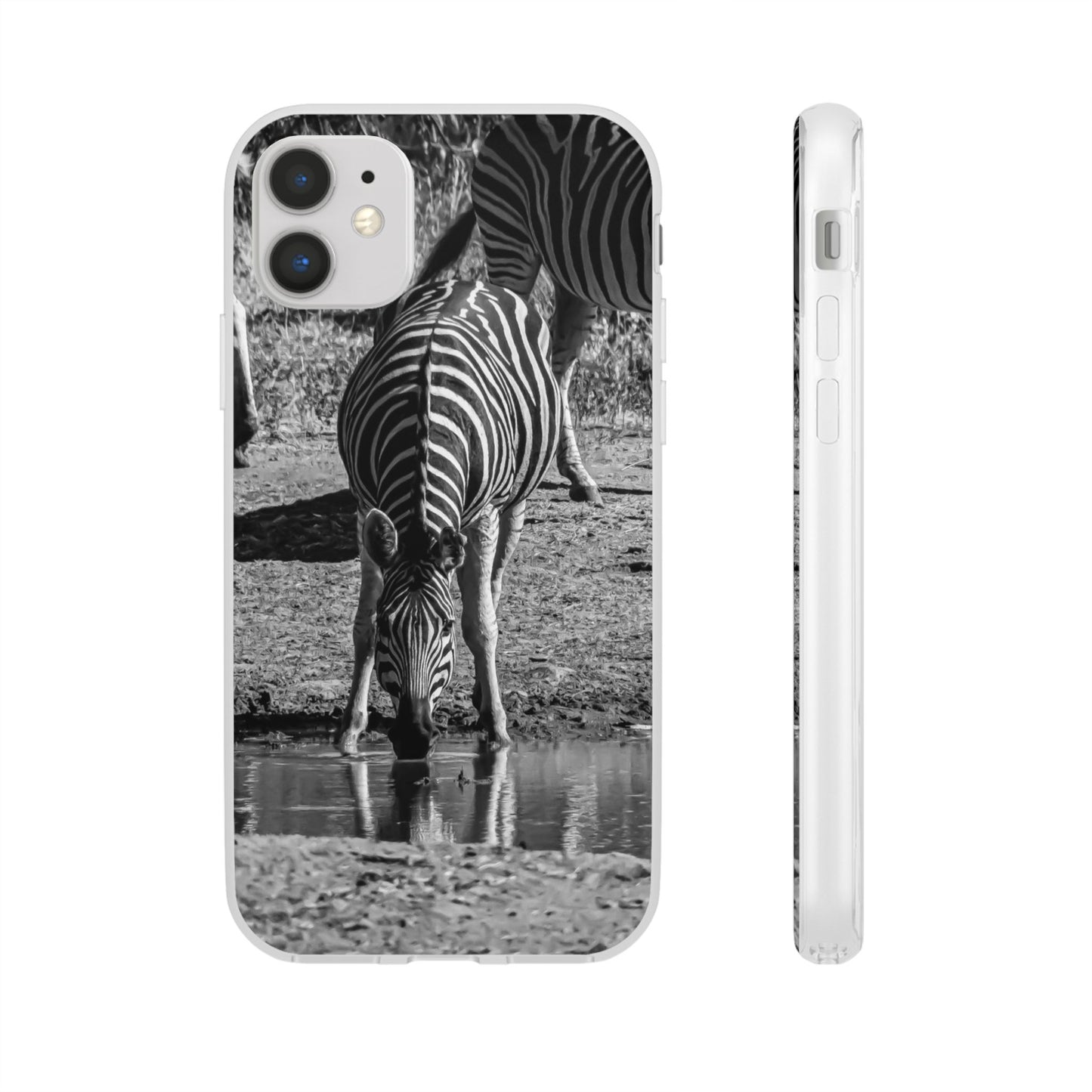 Flexible Zebra Phone Case B&W iPhone 11