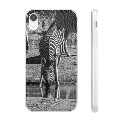 Flexible Zebra Phone Case B&W iPhone XR