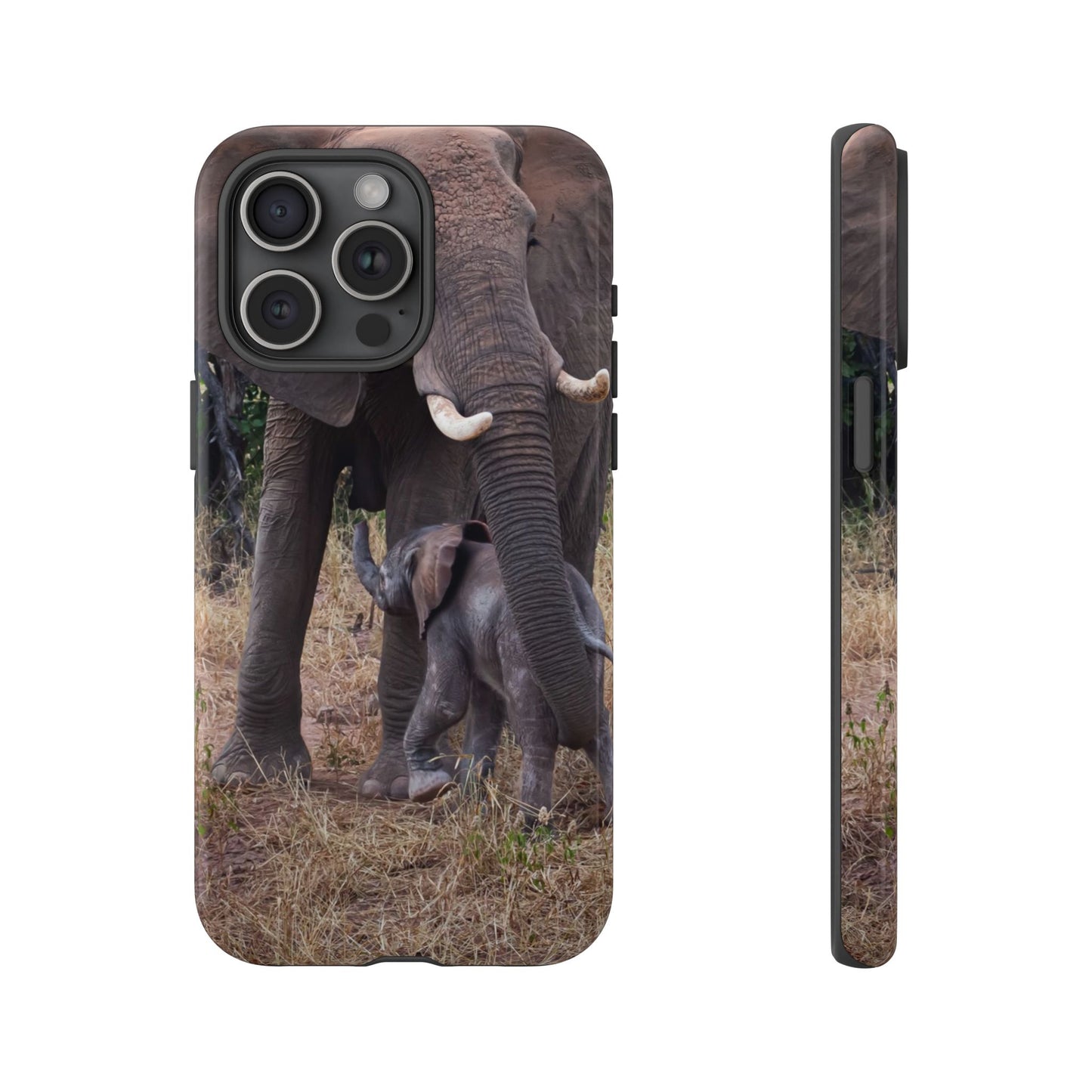 Baby Elephant Tough Case iPhone 15 Pro Max Glossy