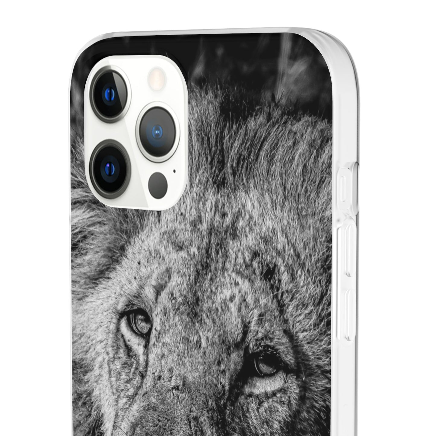 Flexible Lion Phone Cases B&W