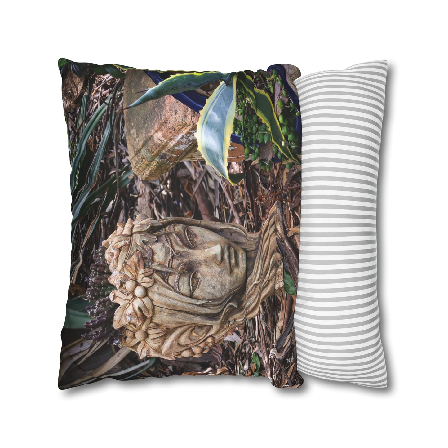 Poly Canvas Pillowcase - Elven Garden