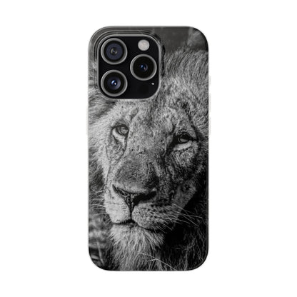 Flexi Cases - Old Lion B&W iPhone 15 Pro