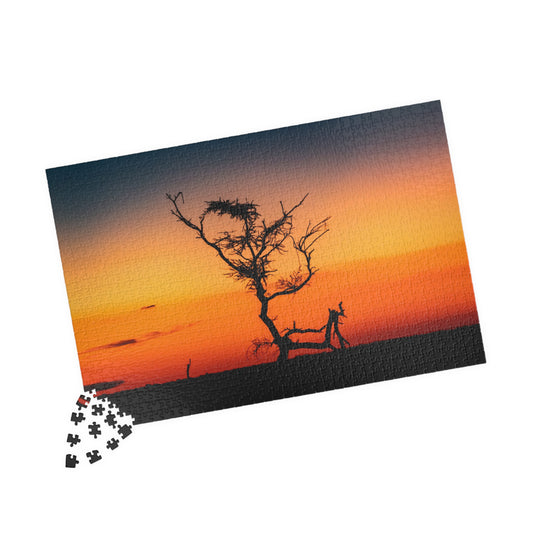 Puzzle (110, 252, 520, 1014-piece) - Sunset over the Kalahari