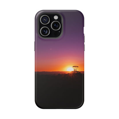 Magsafe® Compatible Tough Cases - Purple Sunset iPhone 15 Pro Max Matte