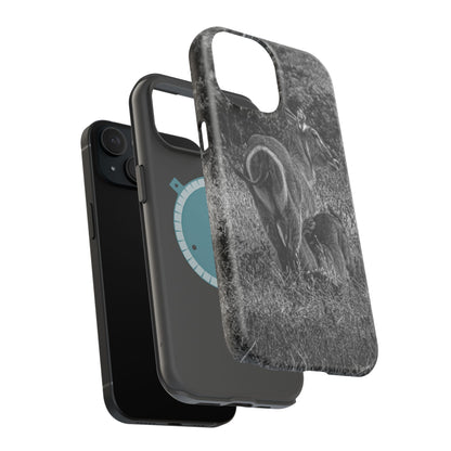 Waterbuck Baby Animal Phone Case - Magsafe B&W