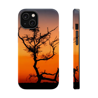 Magsafe® Compatible Tough Cases - Sunset Over The Kalahari iPhone 14 Glossy