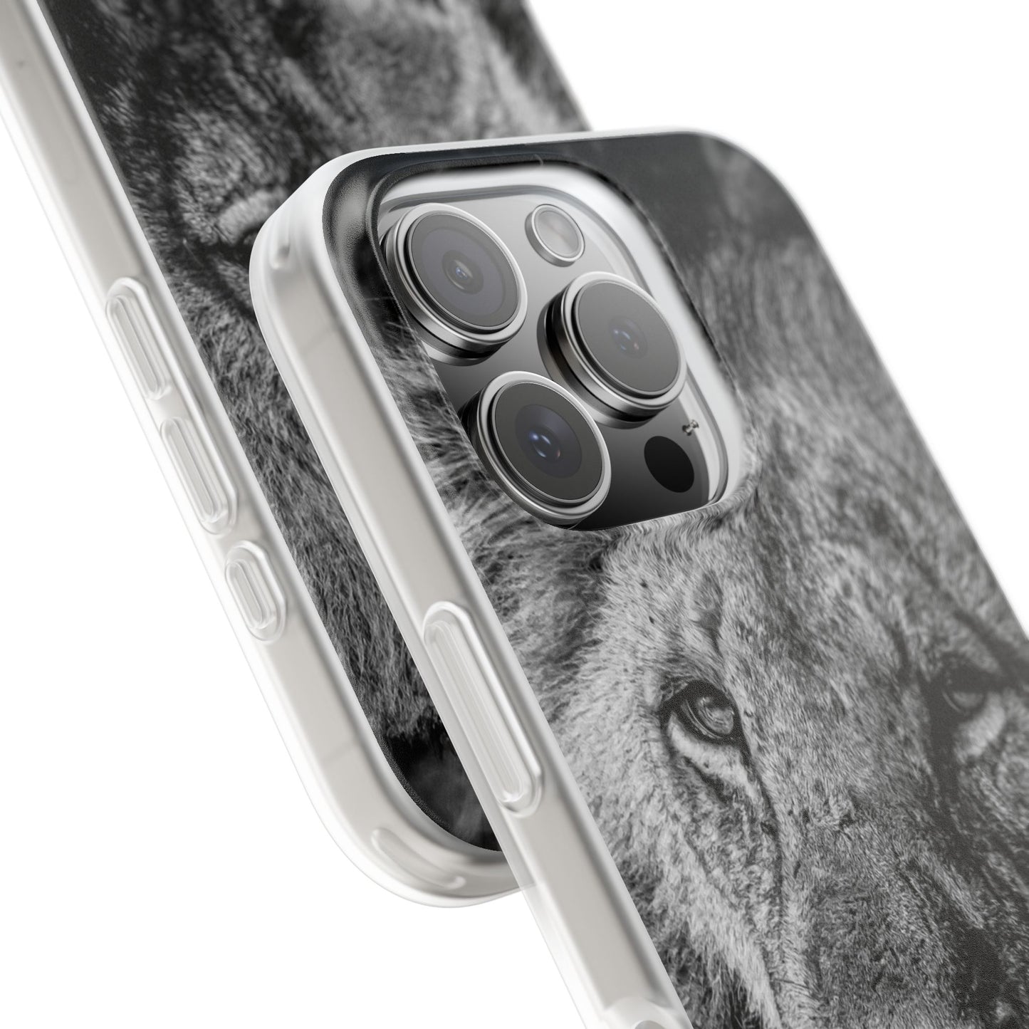 Flexible Lion Phone Cases B&W