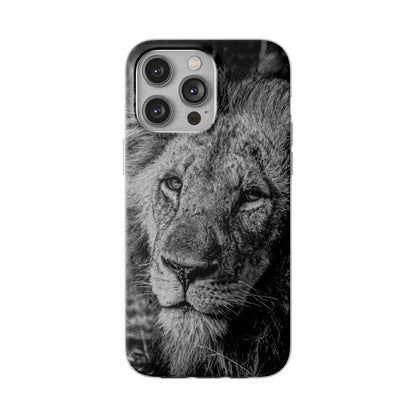 Flexi Cases - Old Lion B&W iPhone 14 Pro Max