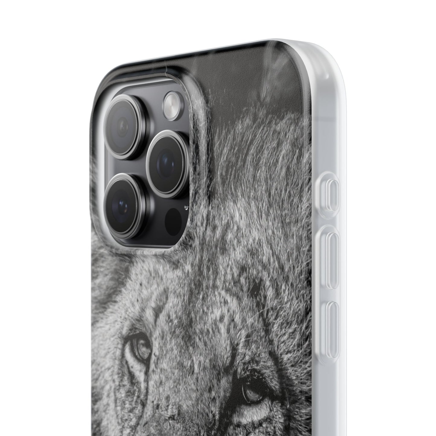 Flexible Lion Phone Cases B&W