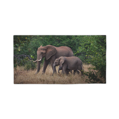 Beach Towels - Elephant family