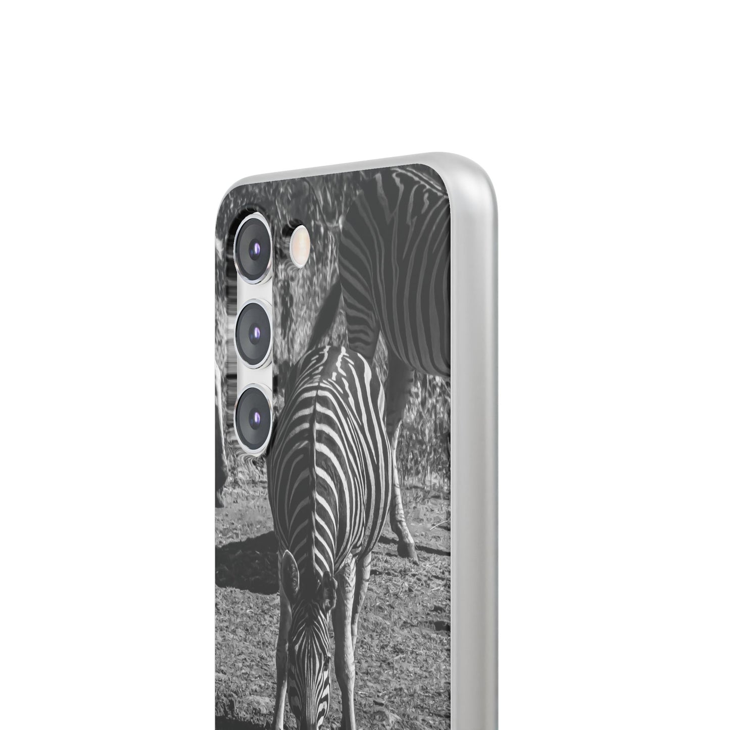 Flexible Zebra Phone Case B&W