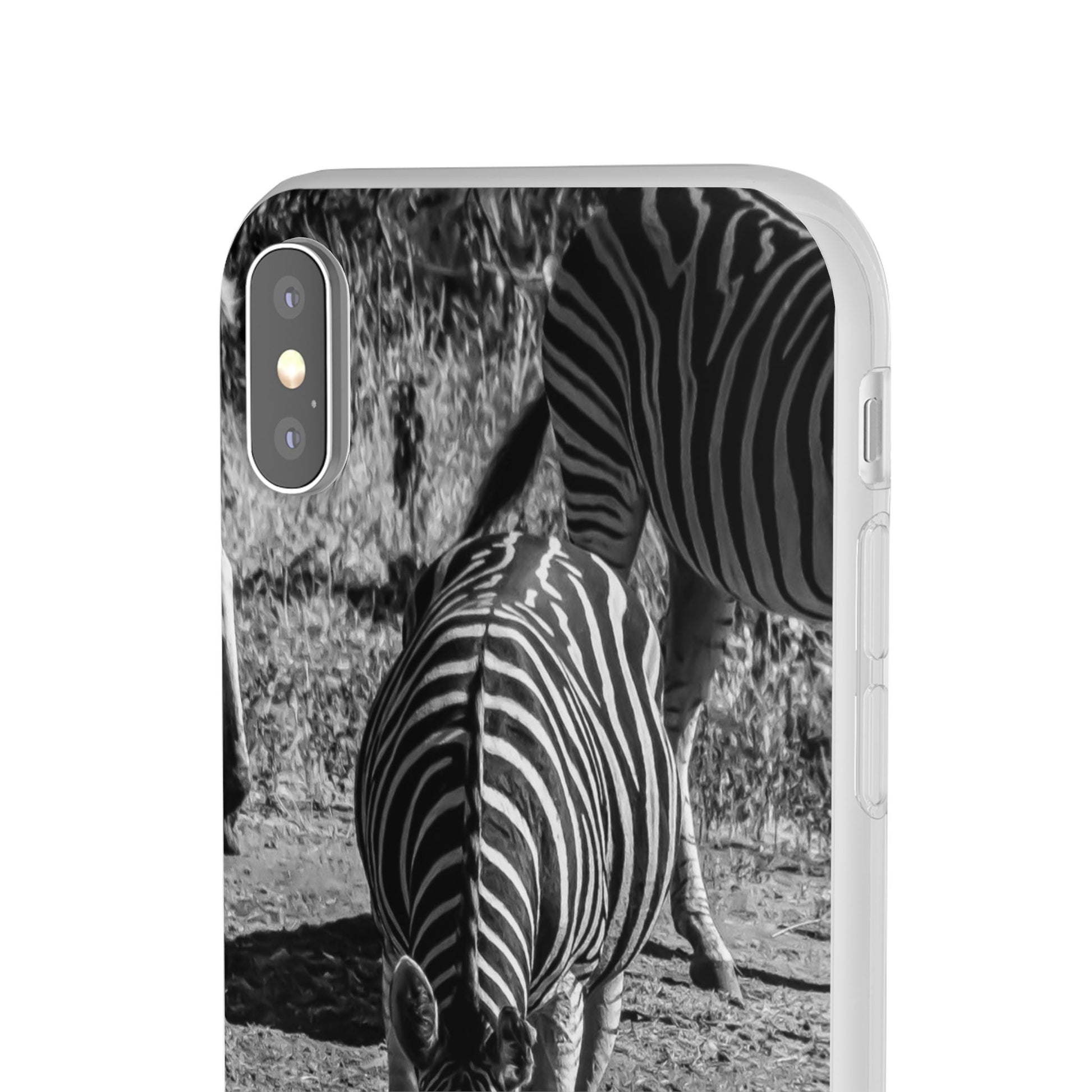 Flexible Zebra Phone Case B&W