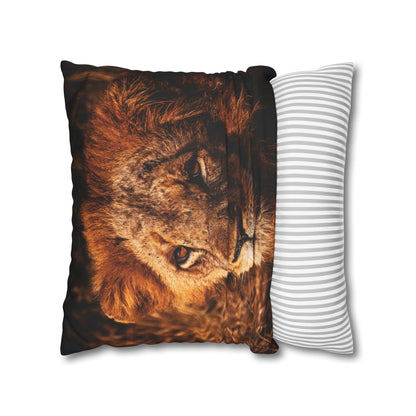 Poly Canvas Pillowcase - Old Lion