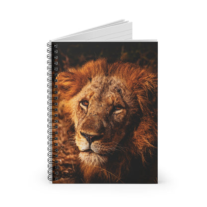 Old Lion Spiral Notebook One Size