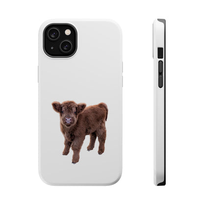Baby Highland Cow MagSafe Phone Case iPhone 14 Plus Glossy